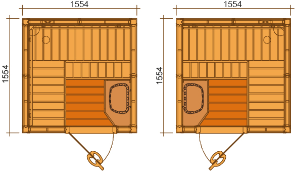 Ø 260mm; Pour lextérieur de lutilisation de la cabine de sauna ou du sauna infrarouge intérieur SAWO Sauna Horloge en bois Pin Aspen ou Cèdre; Taille 